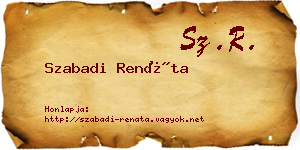 Szabadi Renáta névjegykártya